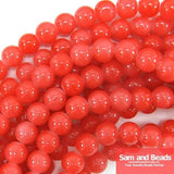 10mm Yellow Round Glass Loose Beads for Jewelry Making