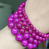 Purple Sugilite Jades Beads Round Loose Spacer Beads 6 8 10 12mm
