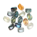 20Pcs 10x12mm Smooth Glass Beads For Crafts Bracelets DIY Jewelry Making