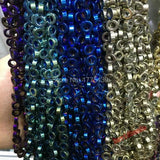 10m Purple Green Hematite Beads for Jewelry Making
