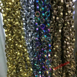 10m Purple Green Hematite Beads for Jewelry Making
