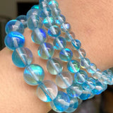 Round Glitter Austrian Crystal Beads Moonstone Loose Beads for Jewelry Making