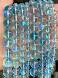 Round Glitter Austrian Crystal Beads Moonstone Loose Beads for Jewelry Making