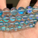 Round Glitter Austrian Crystal Beads Moonstone Loose Beads for Jewelry Making