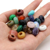 5pcs Natural Stone Agate Yellow Jade Turquoise Beads DIY Bracelet Necklace