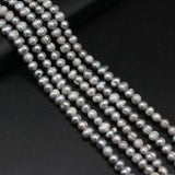 Grey Freshwater Pearl Beads for Jewelry Making DIY