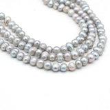Grey Freshwater Pearl Beads for Jewelry Making DIY