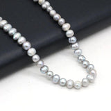 Grey Freshwater Pearl Beads for Jewelry Making DIY