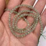Faceted Round Prehnite Stone Loose Beads 3mm