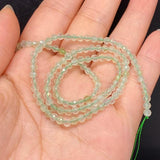 Faceted Round Prehnite Stone Loose Beads 3mm