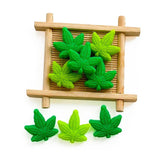 10pcs Maple Leaf Silicone Teether Beads DIY Jewelry Accessories