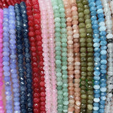 Faceted Natural Stone Quartzs Crystal Beads for Jewelry Making