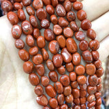 Natural Irregular Red Stone Jaspers Loose Spacer Beads for Jewelry Making