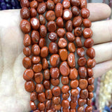 Natural Irregular Red Stone Jaspers Loose Spacer Beads for Jewelry Making
