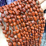 Natural Irregular Red Stone Jaspers Loose Spacer Beads for Jewelry Making