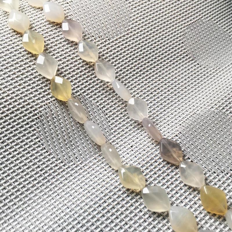 Natural Stone Faceted Agates Turquoises Loose Beads for DIY Jewelry