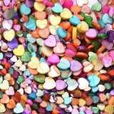 Colorful Heart Shell Beads Loose Sea Stone DIY Jewelry Making