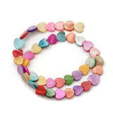 Colorful Heart Shell Beads Loose Sea Stone DIY Jewelry Making