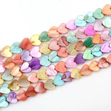 Colorful Heart Shell Beads Loose Sea Stone DIY Jewelry Making