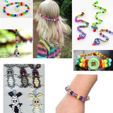 600pcs 6*9mm Bucket Bead African Wig Dreadlocks Kid Hair Ring DIY Beading