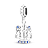 Silver Weighing Scales Dangle Charms for Bracelet DIY Jewelry Making