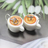 10Pcs Christmas Resin Coffee Cup Charms for Jewelry Making