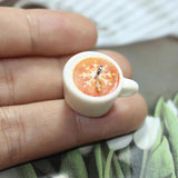 10Pcs Christmas Resin Coffee Cup Charms for Jewelry Making