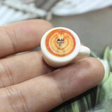 10Pcs Christmas Resin Coffee Cup Charms for Jewelry Making