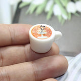 10Pcs Christmas Resin Coffee Cup Charms for Jewelry Making