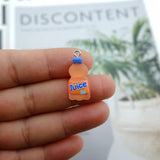 10pcs Drink Coffee Resin Charms for Jewelry Making