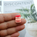 10pcs Drink Coffee Resin Charms for Jewelry Making