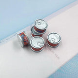 10pcs 3D Cat Food Can Resin Charms DIY Earring Keychain Jewelry Making C783