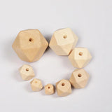 Eco-friendly Wood Beads Octagonal Loose Bead Jewelry DIY Accessories