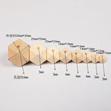Eco-friendly Wood Beads Octagonal Loose Bead Jewelry DIY Accessories