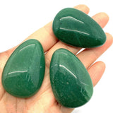 Green Aventurine Reiki Gem Loose Gem 31x46mm Natural Stone Beads