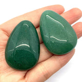Green Aventurine Reiki Gem Loose Gem 31x46mm Natural Stone Beads