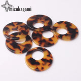 Acetic Acid Resin Charms Pendant 34MM 6pcs/lot DIY Jewelry Earrings Making