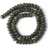 5x8mm Green Jades Rondelle Loose Beads for DIY Jewelry Making