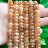 5x8mm Citrine Stone Abacus Beads for DIY Jewelry Making