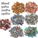 Mixed Rainbow Charm Beads for Bracelet Jewelry - 50-150Pc Special Offer