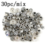 Mixed Rainbow Charm Beads for Bracelet Jewelry - 50-150Pc Special Offer