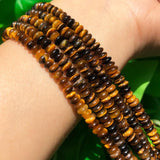 5*2mm Tiger Eye Rondelle Loose Beads 15''
