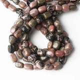 8x12mm Rhodonite Stone Beads Natural Loose Spacer Bead for DIY Bracelet