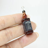 Yamily 10pcs Resin Wine Charm Dollhouse Bottle Pendant Jewelry for DIY
