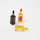 Yamily 10pcs Resin Wine Charm Dollhouse Bottle Pendant Jewelry for DIY