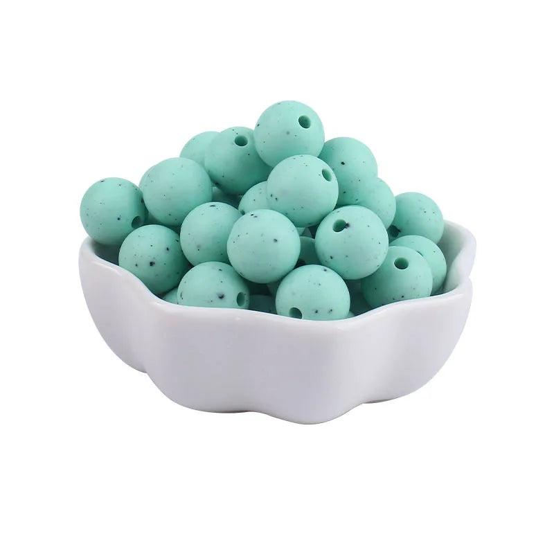 50Pcs 20mm Silicone Beads Teething Chewable DIY Pacifier Chain Baby Teether