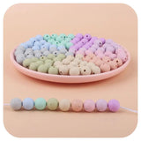 50Pcs 20mm Silicone Beads Teething Chewable DIY Pacifier Chain Baby Teether