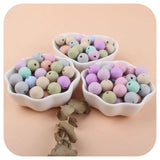 50Pcs 20mm Silicone Beads Teething Chewable DIY Pacifier Chain Baby Teether