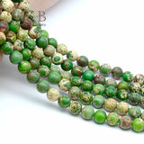 Green Sea Sediment Jaspers Natural Stone Round Beads 4-12mm