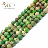 Green Sea Sediment Jaspers Natural Stone Round Beads 4-12mm
